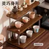Portavasos, portabotellas de agua, estante de almacenamiento multicapa para cocina, mesa de comedor, escritorio y estación de trabajo de oficina, soporte para tazas de té
