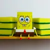 Prateleira de secagem e armazenamento para pia de cozinha, organizador de pendurar para lavar louça, escorredor de desenho animado Bob Esponja