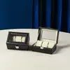 Caja de Almacenamiento y Exhibición de Relojes Transfronteriza, Elegante Caja de Relojes de Cuero a Prueba de Polvo, Caja de Relojes al por Mayor del Fabricante, Exhibición de Joyas