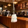 Garrafa de Vidro com Estrelas Água-viva Maçã Ins Vento de Pequeno Vento Chaveiro Pingente Pequeno Bolsa Cordão de Celular Decoração para Mulheres