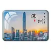 Imán de Refrigerador de Vidrio de Cristal para Souvenir Turístico de Guangdong Torre de Cantón Cintura Pequeña Zhuhai Chimelong Shenzhen Set