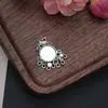 Estilo Antigo Grampo de Cabelo Feito à Mão Joias Acessórios Pingente de Borla Pedra Preciosa Suporte de Prata Acessórios Brincos Brincos Joias Acessórios