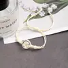 Venta Directa de Fábrica Fresca y Dulce Gipsofila Encaje Flor Seca Pulsera Cerámica de Jingdezhen Flor de Cerezo Narciso