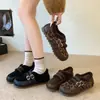Mocasines zapatos sin cordones mujer Zapatos Birkenstock cálidos para aumentar altura zapatos de conducción forrados de felpa botas de nieve de invierno zapatos de lana y algodón negro