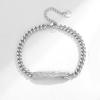 Nova Pulseira Casal Eucalipto e Pássaro Par de Prata Esterlina Design de Luxo Leve de Nicho Sentido de Design Pássaro Cravejado de Diamante Pulseira para Namorada