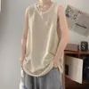 Colete Texturizado Transfronteiriço para Homens, Novo Estilo de Verão para Adolescentes, Estilo Preguiçoso, Esportes, Lazer, Fitness, Regata sem Mangas