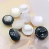 Botões Plásticos em Formato de Cogumelo, Bolas Hemisféricas Peroladas com Pés, Enfeites de Resina Branca com Pés Altos, Botões para Punho de Roupa, Botões