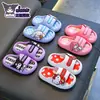 Pantuflas de Verano Sanrio para Niños y Niñas, Suela Suave Antideslizante Transpirable, Chanclas de Playa y Baño Kuromi para Niños