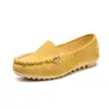 Sapatos Femininos Rasos com Bico Redondo, Salto Baixo, Fivela de Metal, Solado Plano, Mocassins para Estudantes, Casuais e Confortáveis