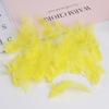 Venta al por mayor de fábrica concha cabello blanco pluma puntiaguda bricolaje accesorios de joyería hechos a mano artesanías accesorios decorativos para ropa