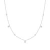 Collar de Acero de Titanio con Lentejuelas Brillantes de Diamantes Estilo Francés Luz Estrellada Lujo Brillante Cadena de Clavícula Gipsófila Moda para Mujer Exquisito Gama Alta