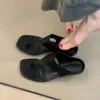 Primer Encuentro con las Sandalias de Tanga Minimalistas de Tacón Alto Estilo Francés, Chanclas de Tacón de Aguja Versátiles para Mujer