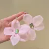 Brincos Exagerados de Flor Rosa para Mulheres 2026 Nova Coleção Primavera e Verão Estilo Fada Design Único de Nicho Brincos Atmosféricos