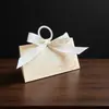 Caja de Dulces para Boda de Color Champagne de Alta Gama, Caja de Empaque Portátil para Dulces de Fiesta de Cumpleaños, Caja de Dulces para Boda Color Oro Rosa como Recuerdo