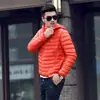 Jaqueta Acolchoada de Algodão Leve para Liquidação Fora de Época Masculina Gola Alta plus size Jovem Ultraleve Slim-fit Curta Jaqueta Masculina
