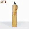 Espátula Antiadherente de Bambú Cucharón Espátula para Freír Colador para Ensalada Herramientas de Cocina sin Pintar Espátula de Cocina con Mango Largo Juego de Utensilios para Hornear
