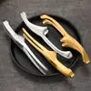 Pinzas para Barbacoa Estilo Coreano de Acero Inoxidable 304, Color Dorado, Pinzas de Autoservicio para Restaurante Comercial, Pinzas para Bistec, Pinzas Haidilao, Pinzas para Alimentos