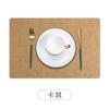Manteles Individuales Cuadrados de Cuero Estilo Chino en Stock, a Prueba de Aceite y Resistentes al Calor, Nuevos Manteles Individuales de Mesa para Comedor de Hotel y Hogar de Gama Alta Estilo Chino