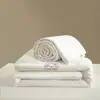 Colcha de Algodón Gruesa y Cálida con Tejido Jacquard de 60 Hilos, 20% Seda de Morera, 51% Fibra de Soja, Colcha de Verano Refrescante