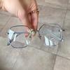 Gafas Nuevas Anti-luz Azul Chiai Estilo Coreano Irregulares Modernas Lisas Lisas Ligeras Marco de Gafas de Metal para Mujeres Miopes