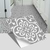 Pegatinas de suelo de baldosas de estilo europeo portugués transfronterizo para decoración de suelo de baño y dormitorio, pegatinas de pared esmeriladas gruesas, autoadhesivas e impermeables