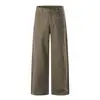 Moda Masculina Shanggu Estilo Japonês Transfronteiriço Minimalista Jeans Calça Wide Leg Cintura Média Alongadora de Pernas Casual Longa Japonesa e Coreana