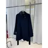 Abrigo de Lana Yueyumei para Mujer 2026 Invierno Elegante de Oficina Abrigo Largo de Lana Cosido a Mano