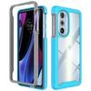 Funda Cielo Estrellado Dos en Uno Armadura Anticaída Adecuada para Motorola Moto Edge 30 Pro/Edge+ 2022