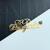 Estilo Russo Transfronteiriço Decoração de Bolo de Acrílico Feliz Aniversário Russo Plug-In para Bolo Ornamentos de Bolo de Aniversário Russo