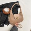 Bolso Pequeño de Primavera Texturizado para Axila para Mujer 2025 Nuevo Estilo Patrón Tejido Personalizado Bolso de Media Luna Creciente Bolso Cruzado Vintage de Moda