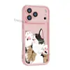 Funda de teléfono linda de gato perezoso para Apple 16Promax Funda suave de silicona iPhone17 Cubierta protectora anticaídas para niñas