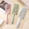 Peine para peinado voluminoso, herramienta de masaje para cabello largo de mujer, peine grande de hueso curvo para peinado voluminoso, peine de fibra de coco