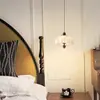 Lámpara de araña de dormitorio con estética de canción, lámpara de calabaza de tela estilo retro Zen chino nuevo para sala de té, adecuada para habitaciones de huéspedes y comedores, lámpara de araña de hierro