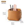 Venda quente transfronteiriça Nordic Cosmetic Leather PU Storage Pen Conner Desktop Diversos Dobrável Controle Remoto Balde de Armazenamento de Diversos