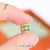 Puzuo Color Fuerte que Conserva Arena Dorada Accesorios DIY Cornucopia Calabaza Grande Negra Agujero Pasante Pulsera Collar Cuentas Wenwan para Mujeres