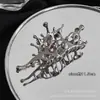 Clipe de Borboleta Bioquímico Líquido Clipe de Tubarão Grande de Metal Clipe de Cabelo para Cabeça de Temperamento Versátil Acessório de Cabelo Clipe de Cabelo