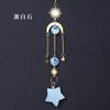 Atrapasol de Cristal Natural Transfronterizo Colgante de Estrella de Cinco Puntas Iluminación Colgante de Pared Carrillón de Viento de Cristal Colgante Decorativo