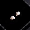 Pendientes de Plata de Ley S999 con Perla de Agua Dulce Natural, Concha Simple para Agujero de Oreja, Joyería Tremella de Moda para Mujer en Internet