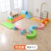 Centro de Educación Temprana para Jardín de Niños Equipo de Entrenamiento Sensorial para Niños Combinación de Tobogán de Escalada Suave Juguetes de Perforación Interior