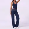 Pantalones Deportivos Casuales con Bloques de Color Transfronterizos con Parche de Lunares Pierna Ancha, Falso Dos Piezas Doble Hombro Espalda Bonita Conjunto para Correr y Fitness
