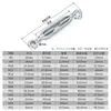Tensor de cable de acero galvanizado de cuerpo abierto tipo Oc para muros cortina y invernaderos, tensor ajustable de rosca, al por mayor en stock