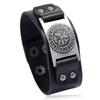 Acessórios Transfronteiriços Mais Vendidos Pulseira de Couro de Vaca Viking Nórdico Lunavan Pulseira Punk Retro Simples Acessórios Masculinos