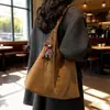 Bolsa Grande Retro Mate para Mujer 2025 Nueva Moda de Invierno Bolso Tote para Viaje Cotidiano Más Fácil de Combinar Bolso de Hombro de Gran Capacidad
