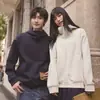 Sudadera con capucha y cremallera gruesa de 400 g para Otoño/Invierno para jóvenes, estilo callejero, mezcla de algodón, corte holgado, unisex, chaqueta para pareja