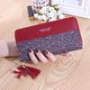 Billetera Larga Simple Estilo Japonés y Coreano Estuche para Tarjeta de Licencia de Conducir Bolsa para Tarjetas Multitarjeta de Gran Capacidad Bolso de Moda para Teléfono Móvil para Mujer Billetera para Monedas