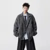Chaqueta de Solapa de Lana Estilo Old Money para Hombre Otoño e Invierno Americana de Gama Alta Holgada Versátil Casual Chaqueta Corta