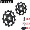 Bicicleta Traseira Puxando Guia Roda Mountain Bike Bicicleta de Estrada Metal Rolamento Peilin Guia Roda 11T13t Guia Corrente Força Roda