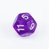 Tutorial de Mesa para Jogo de RPG com Dados de Acrílico: Jogo de Tabuleiro d12, Dados Transparentes de 12 Lados COC com Textura de Pérola (Cooperação transfronteiriça)