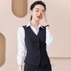 Colete de trabalho terno profissional feminino moda OL slim fit negócios colarinho branco banco hotel recepção macacão de barbeiro