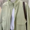 Jaqueta Fashion Estilo Coreano Nova para Primavera e Outono, Solta, Gola Alta, Bainha com Cordão, para Mulheres, Roupa de Trabalho ao Ar Livre, Jaqueta Casual